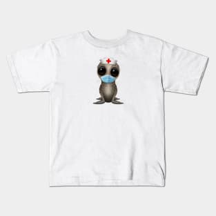 Cute Baby Seal Nurse Kids T-Shirt